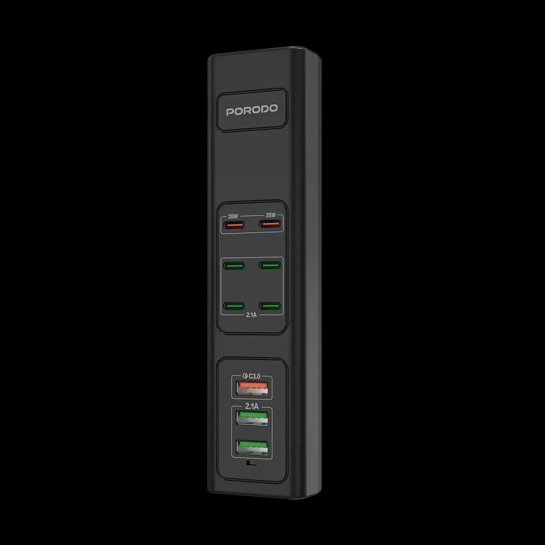 هاب شارژ USB چند پورت پورودو 85 واتی