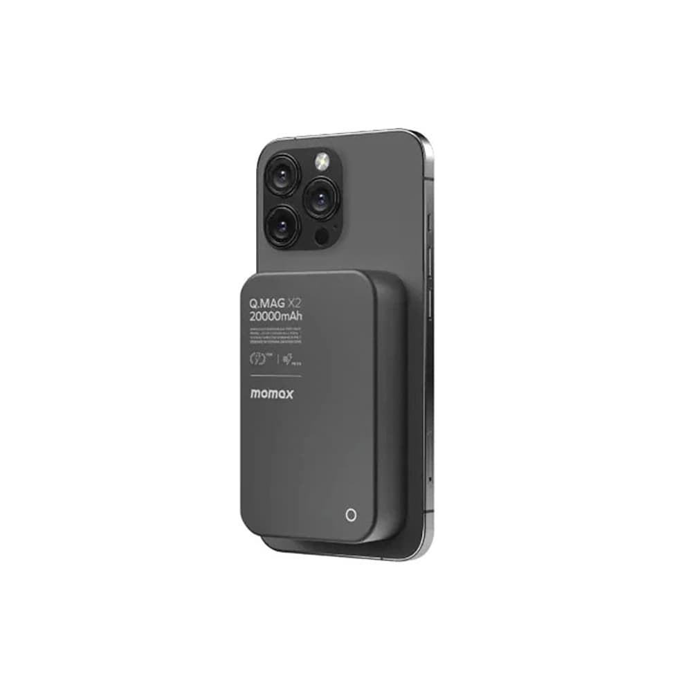 پاوربانک بیسیم مگسیف 35 وات 20000 میلیآمپر مومکس مدل Momax Q.Mag X2 IP133 — تصویر ۲