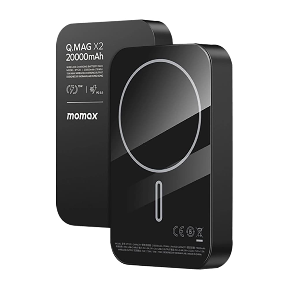 پاوربانک بیسیم مگسیف 35 وات 20000 میلی‌آمپر مومکس مدل Momax Q.Mag X2 IP133