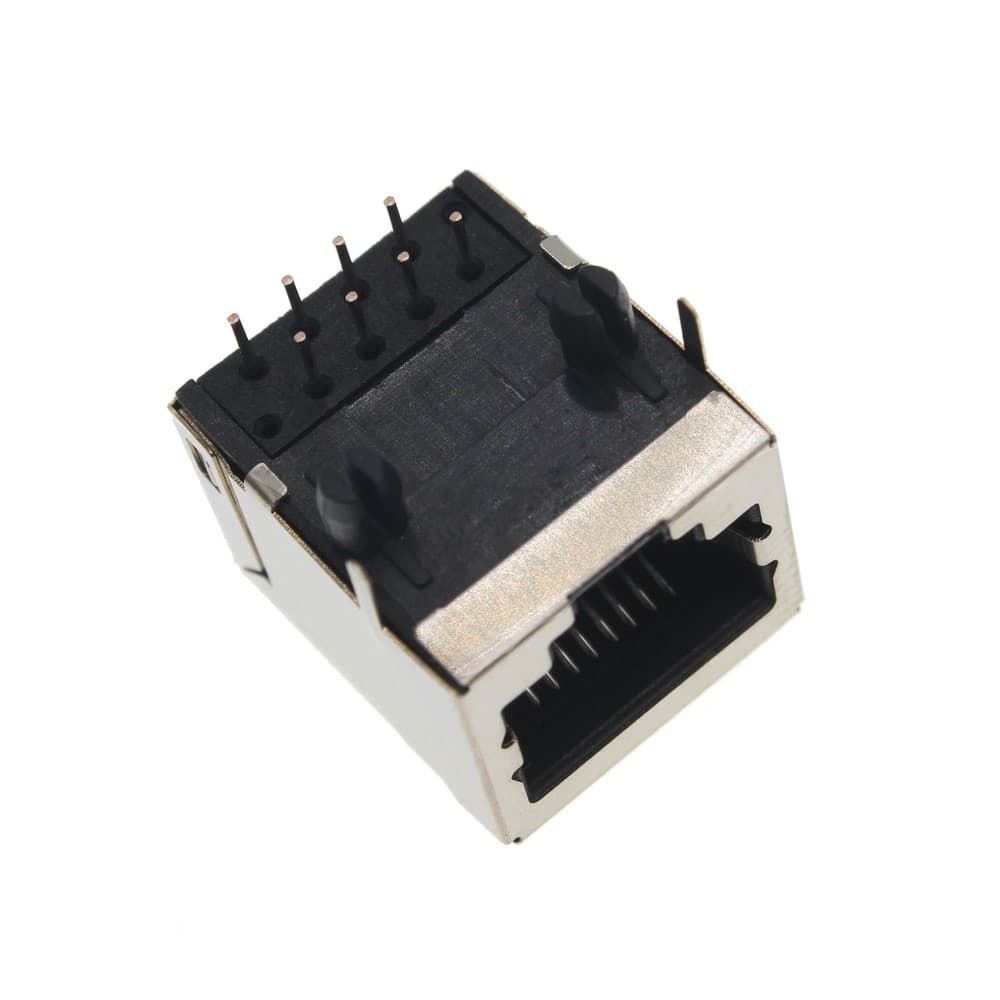 سوکت شبکه مادگی روبردی RJ45 فلزی — تصویر ۲