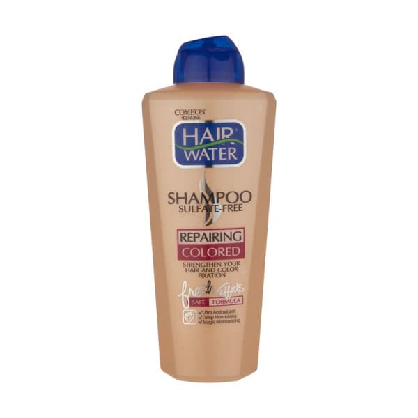 شامپو بدون سولفات هیر واتر HAIR WATER مخصوص موهای رنگ شده کامان COMEON