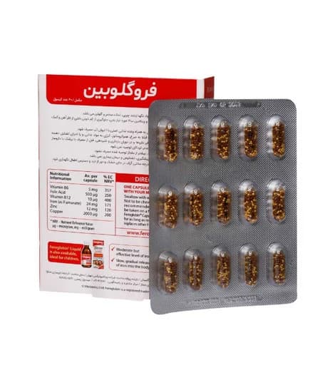 کپسول فروگلوبین ب12 ویتابیوتیکس 30عددی — تصویر ۳