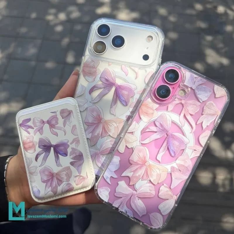 قاب فانتزی lavender ribbon کد C3409 | لوازم جانبی مسلمی