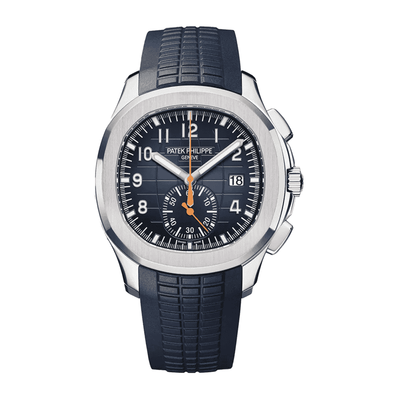 ساعت مچی مردانه پتک فیلیپ آکوانات سیلور فول سرمه‌ای Patek Philippe Aquanaut Silver Full Navy