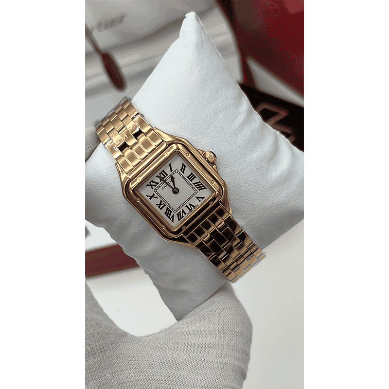 ساعت مچی زنانه کارتیر رزگلد پنتر Cartier Panthere Rose Gold — تصویر ۳