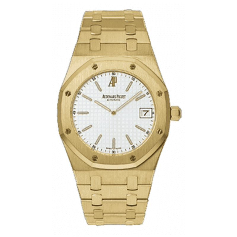 ساعت مچی اودمار پیگه طلایی صفحه سفید (تک و ست) Audemars Piguet Royal Oak Golden White Screen