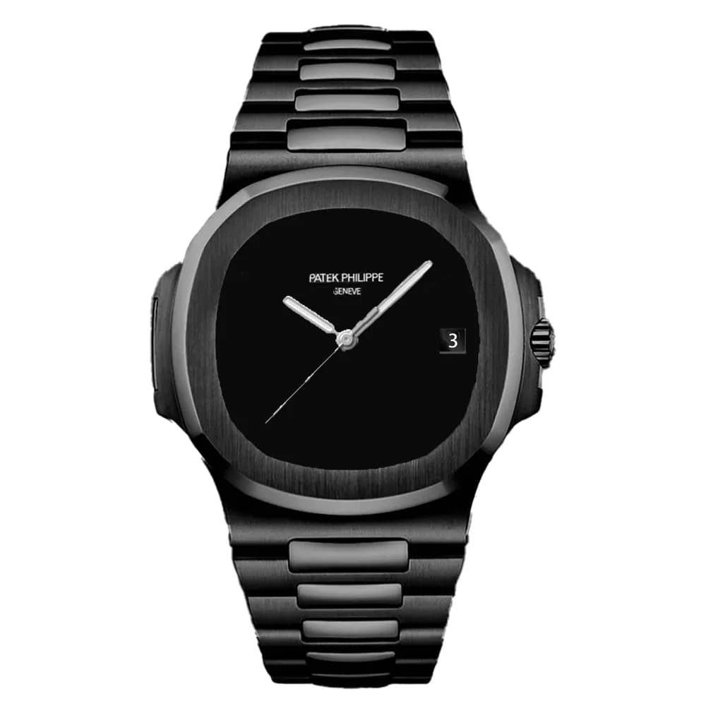 ساعت مچی مردانه پتک فیلیپ ناتیلوس تمام مشکی Patek Philippe Nautilus Full Black