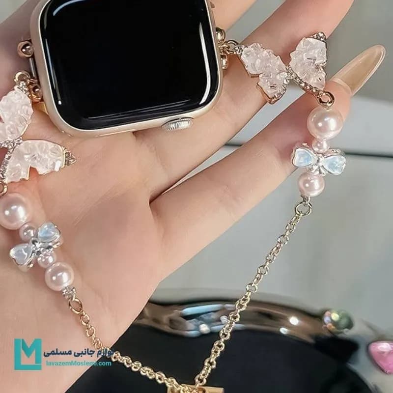 بند اپل واچ لومیرا پروانه کد W1033 | لوازم جانبی مسلمی — تصویر ۲