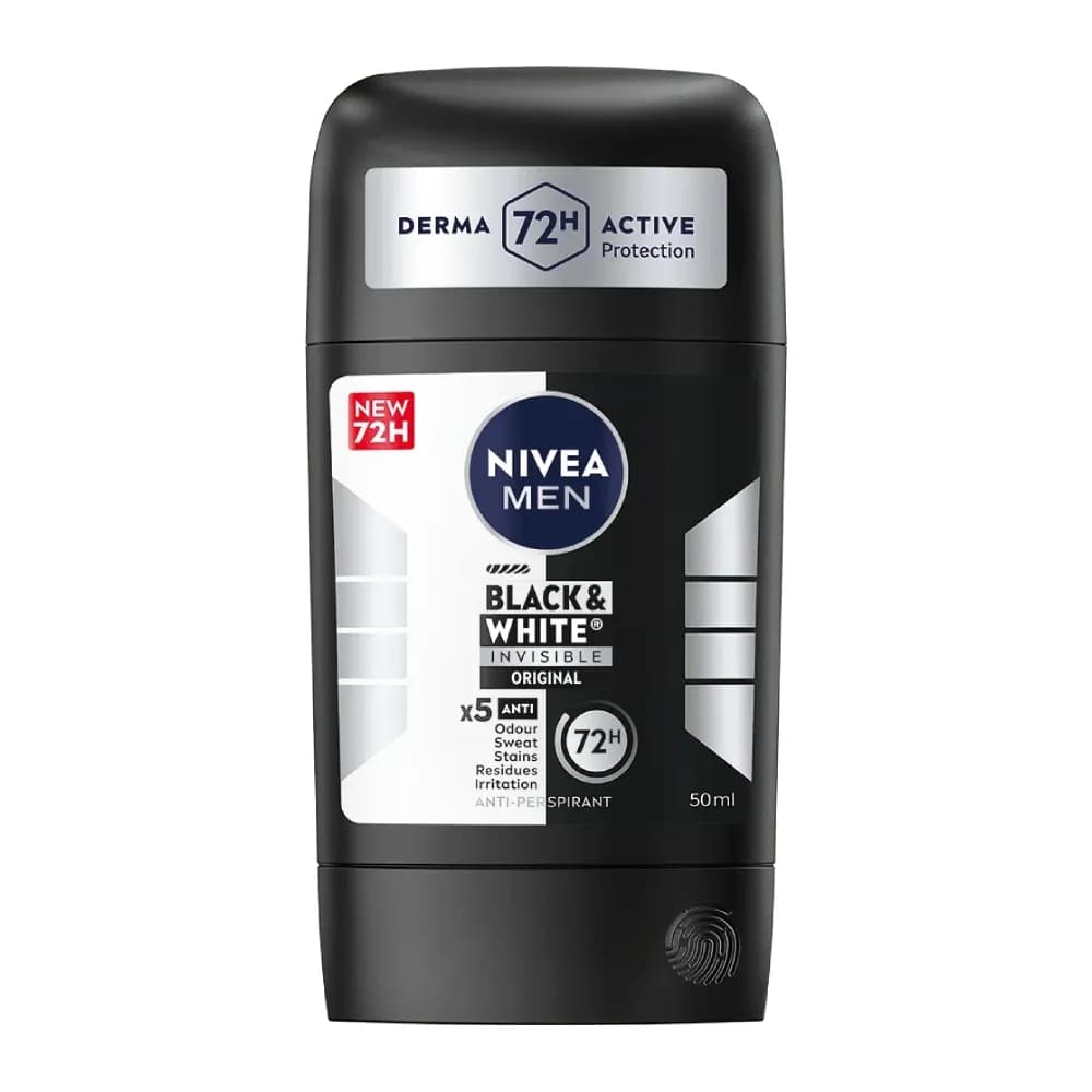 استیک ضد تعریق مردانه نیوآ Nivea Black And White original حجم 50 میل