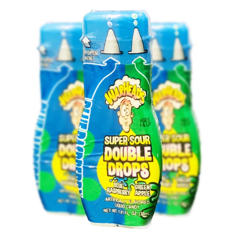 اسلایم خوراکی ترش دابل دراپ وارهدز (30 میل) warheads — تصویر ۳