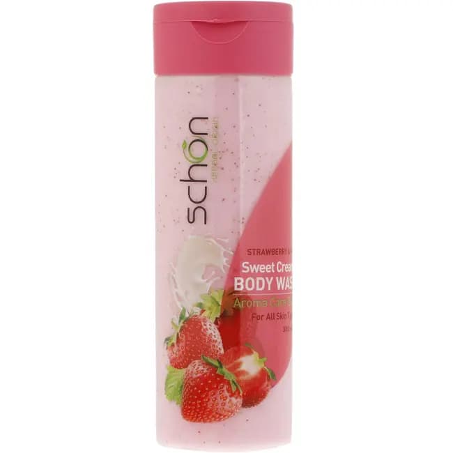 شامپو بدن کرمی شیر توت فرنگی شون 300ml