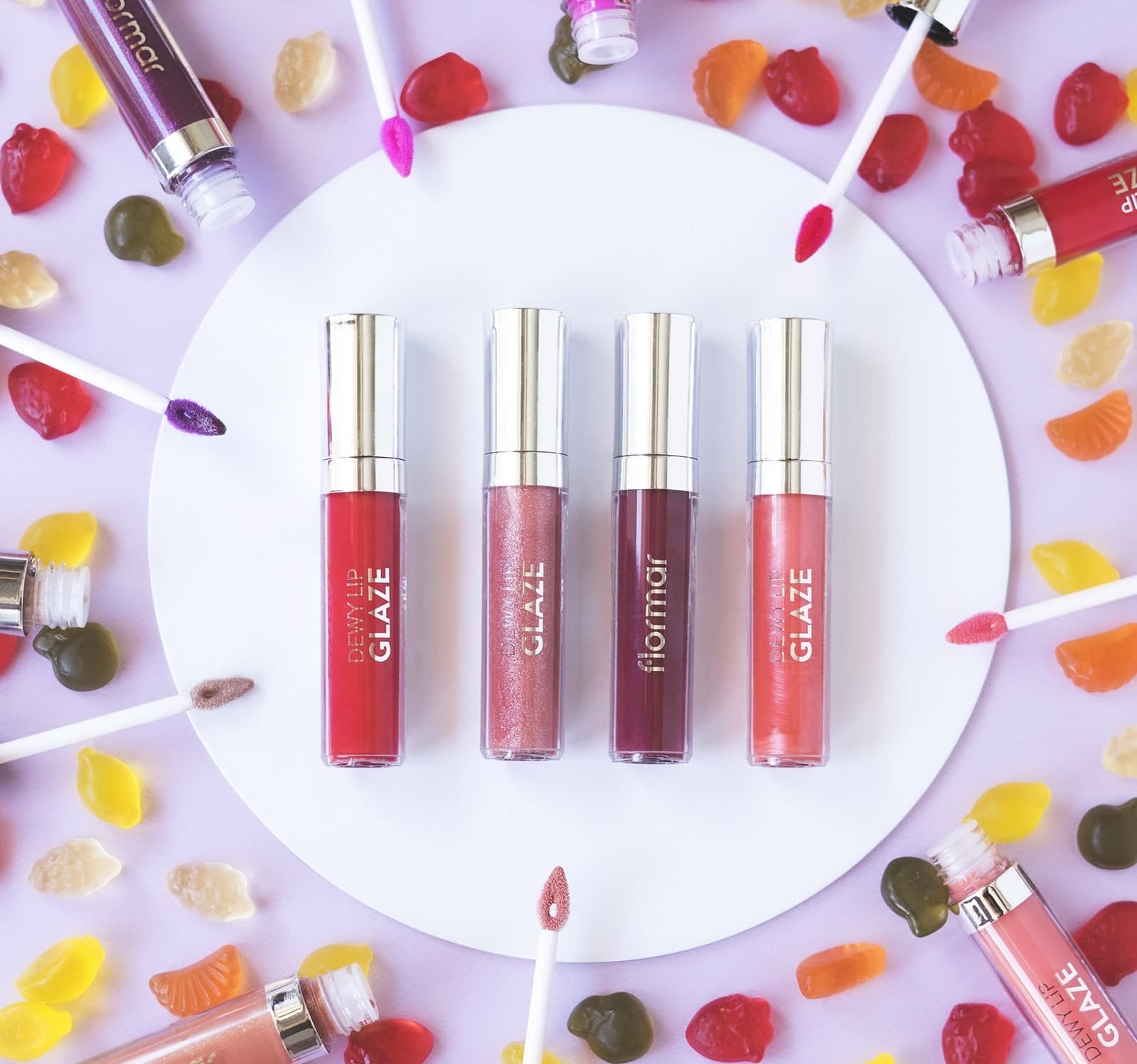 لیپ گلاس فلورمار مدل 4.5ml DEWY LIP GLAZE