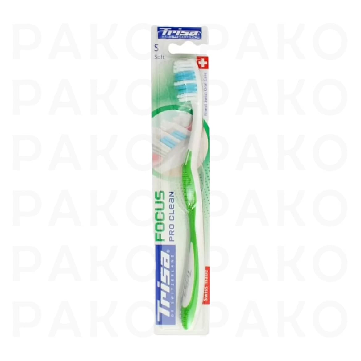 مسواک پرل وایت تریزا Trisa Pearl White Hard با برس سخت H — تصویر ۲