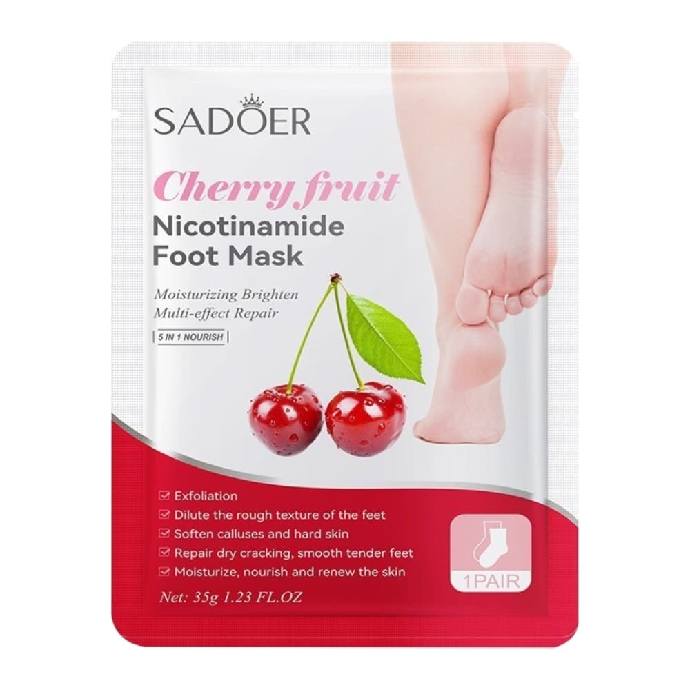 ماسک پوشیدنی و شفاف کننده پوست پا سادور Sadoer Cherry Fruit حجم 35 گرم — تصویر ۲