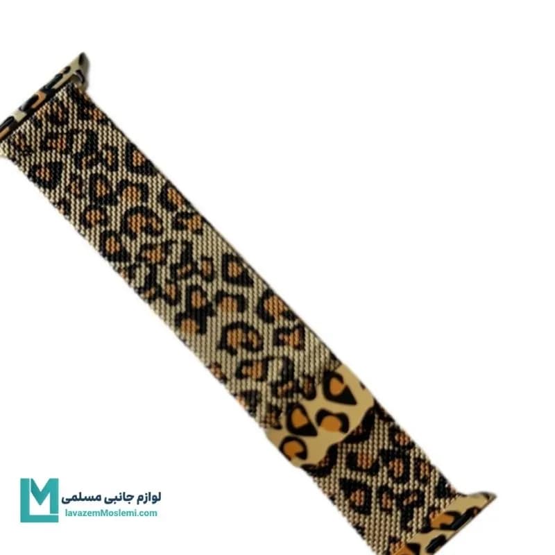 بند اپل واچ میلانس پلنگی کد W1029 | لوازم جانبی مسلمی — تصویر ۴