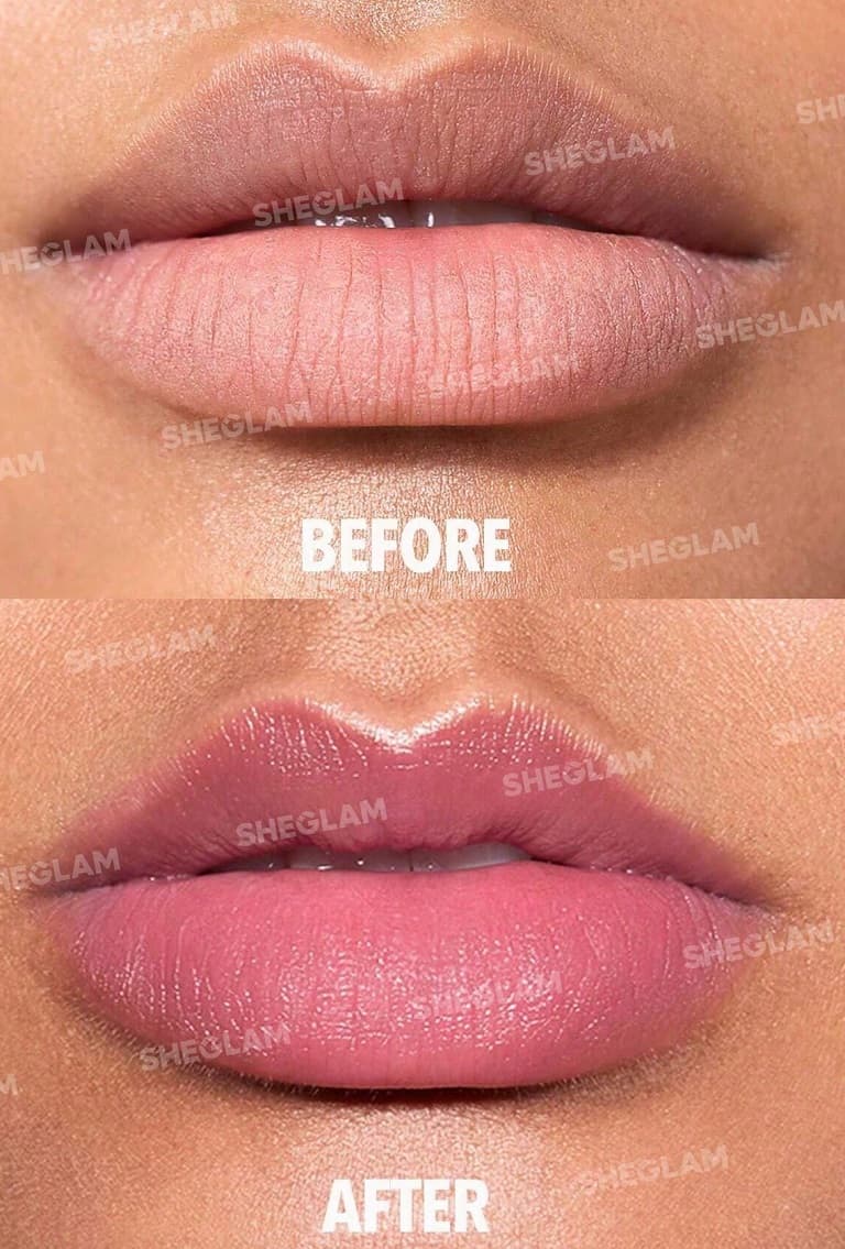 بالم لب صورتی شیگلم SHEGLAM PLUSHY LIP BALM 02 Pink حجم 2 گرم — تصویر ۳