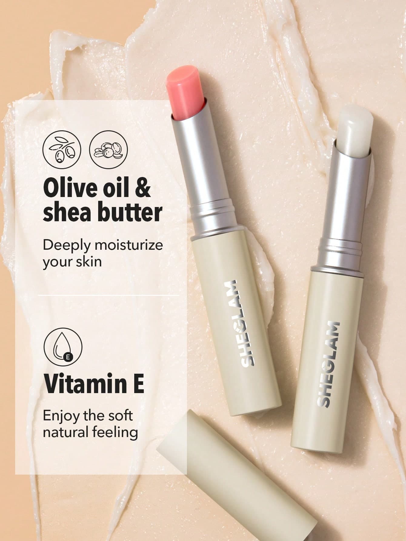 بالم لب صورتی شیگلم SHEGLAM PLUSHY LIP BALM 02 Pink حجم 2 گرم — تصویر ۹