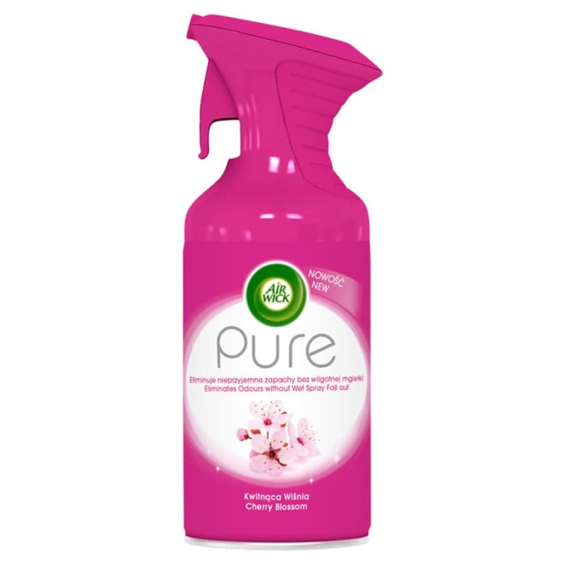 اسپری خوشبو کننده هوا با رایحه پنبه ایرویک Air Wick pure Cherry Blossom حجم 250 میل