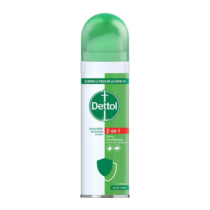 اسپری ضدعفونی‌ کننده دست و سطوح دتول Dettol 2in1 حجم 50 میل