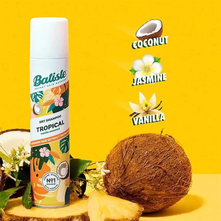 شامپو خشک Tropical باتیست 200ml — تصویر ۲