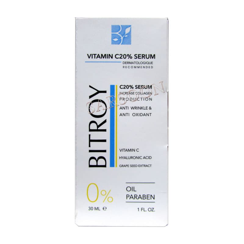 سرم پوست حاوی ویتامین C و هیالورونیک اسید بیتروی حجم 30 میل بیتروی Bitroy Skin Serum Contains Vitamin C And Hyaluronic Acid 30ml