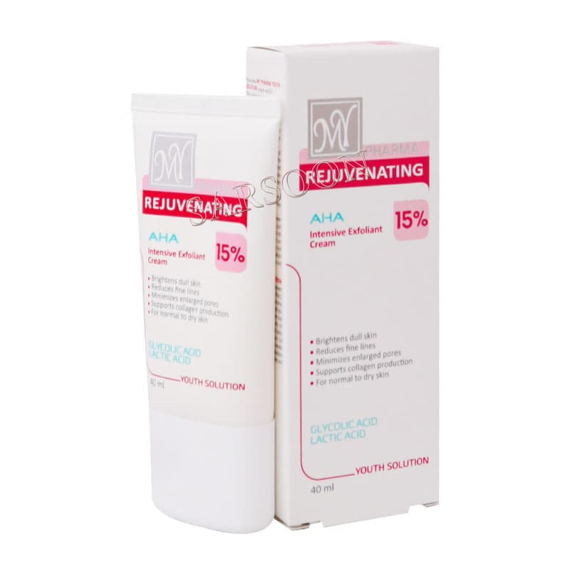 کرم جوان کننده 15 AHA درصد یوت سلوشن مای فارما 40 میلی لیتر My Pharma AHA Rejuvenating Cream
