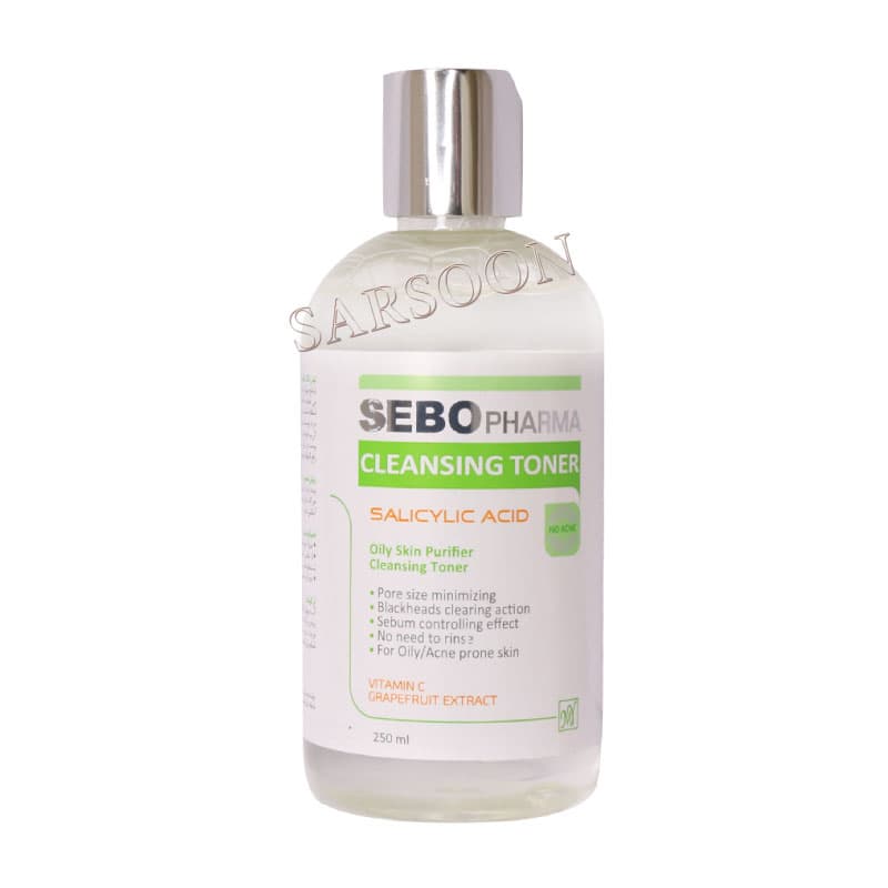 تونر پاک کننده پوست چرب سبوفارما مای فارما 250 میلی لیتر My Pharma Sebo Pharma Cleansing Toner For Oily Hair 250 ml