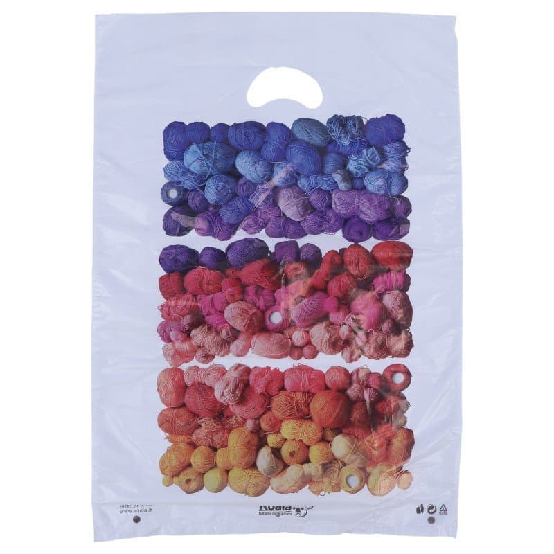 نایلون دسته موزی کوالا طرح فانتزی سایز 40*27 سانتی متر بسته 100 عددی — تصویر ۲