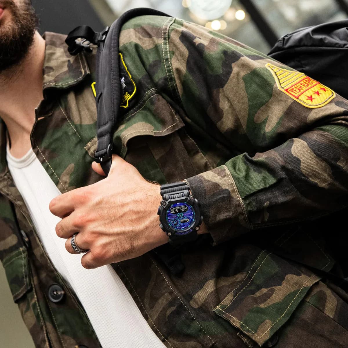 ساعت مچی مردانه کاسیو جی شاک اصل مدل GA-900VB-1ADR — تصویر ۵