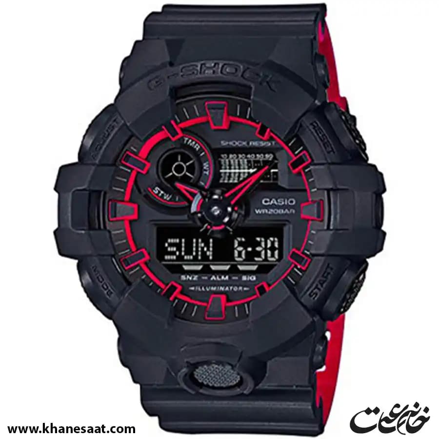 ساعت مچی مردانه کاسیو جی شاک اصل مدل GA-700SE-1A4 — تصویر ۲