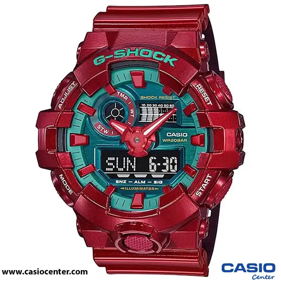 ساعت مچی مردانه کاسیو جی شاک اصل مدل GA-700DBR-4ADR