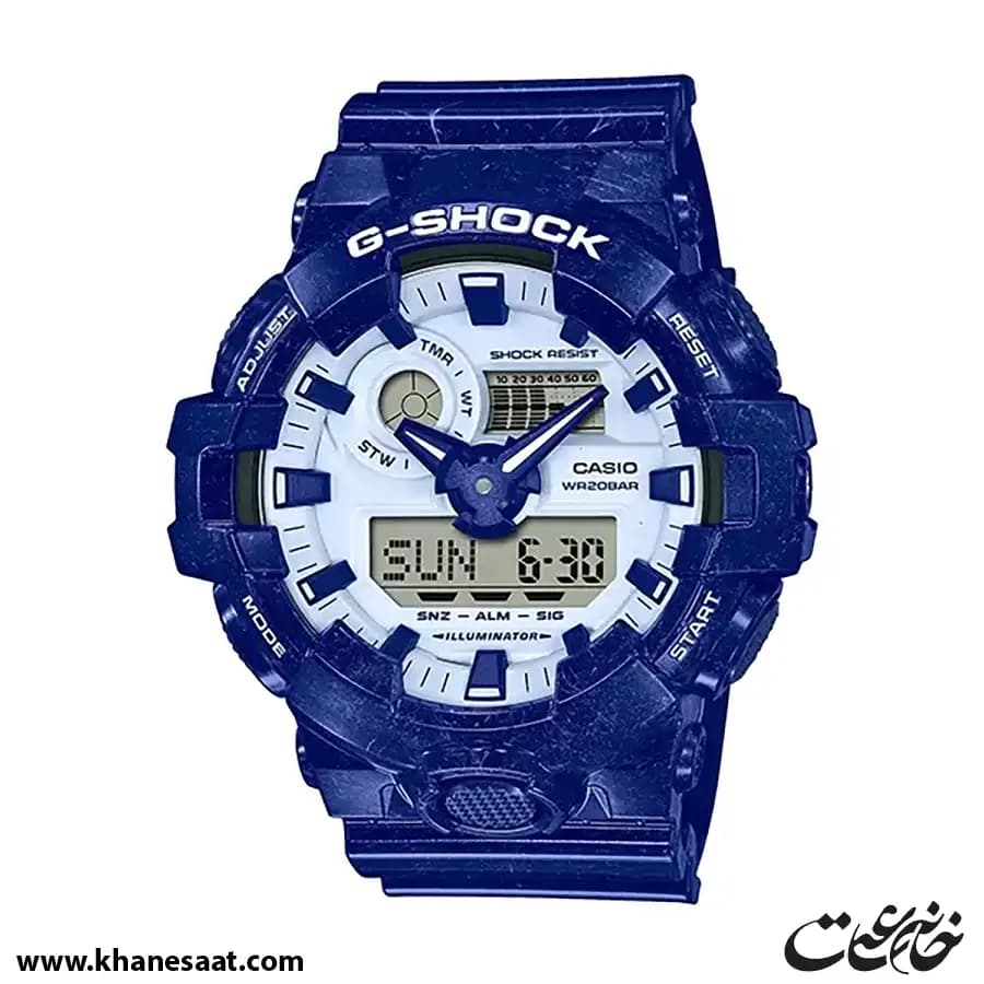 ساعت مچی مردانه کاسیو جی شاک اصل مدل GA-700BWP-2ADR — تصویر ۷