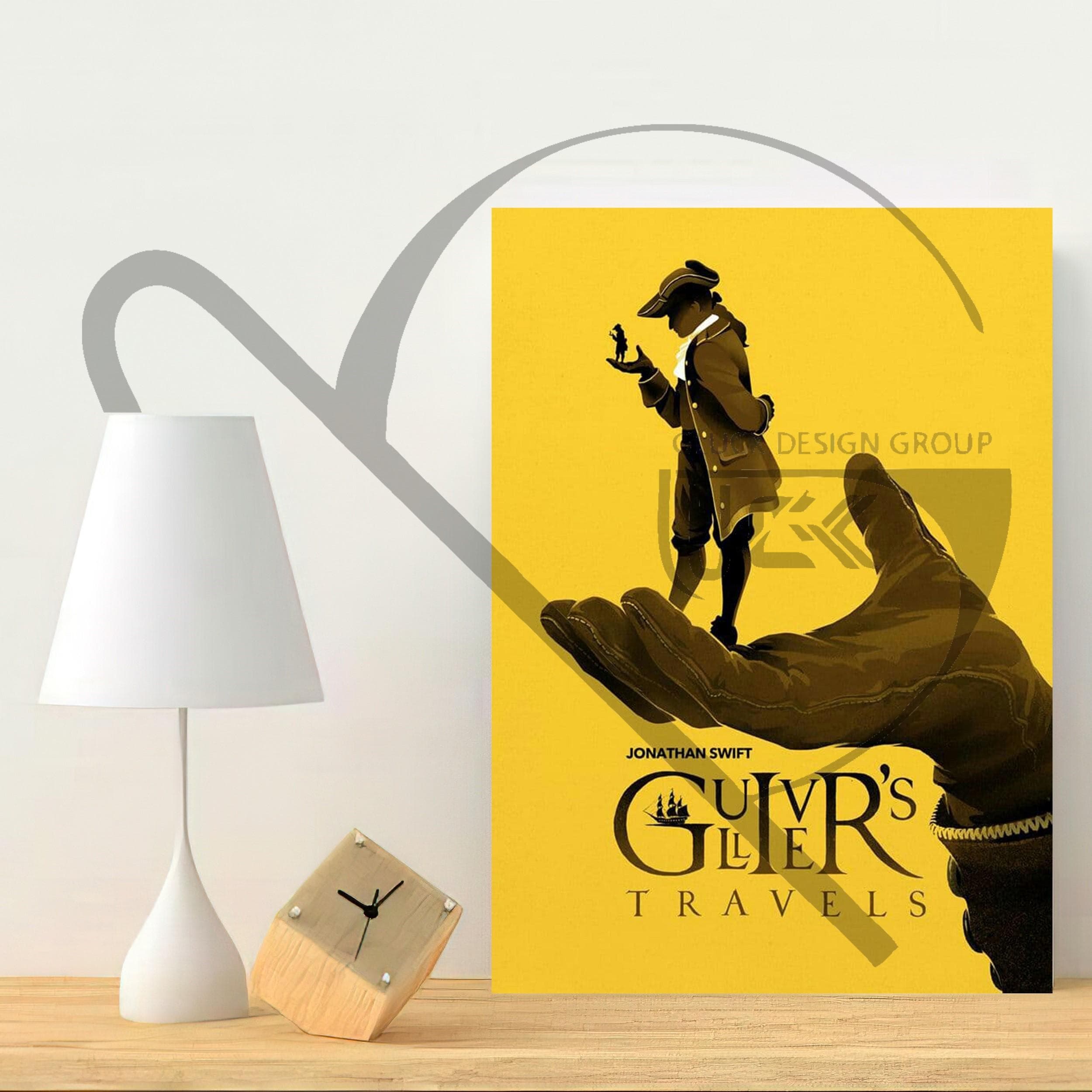 تابلو چوبی فیلم سفر گالیور(Gulliver) کد FMO048