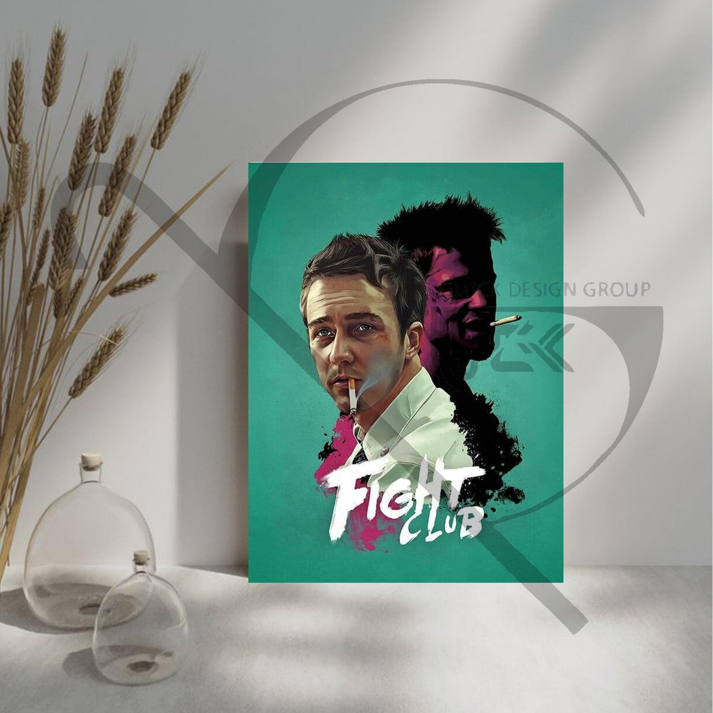 تابلو چوبی فیلم باشگاه مشتزنی (Fight club) کد FMO015