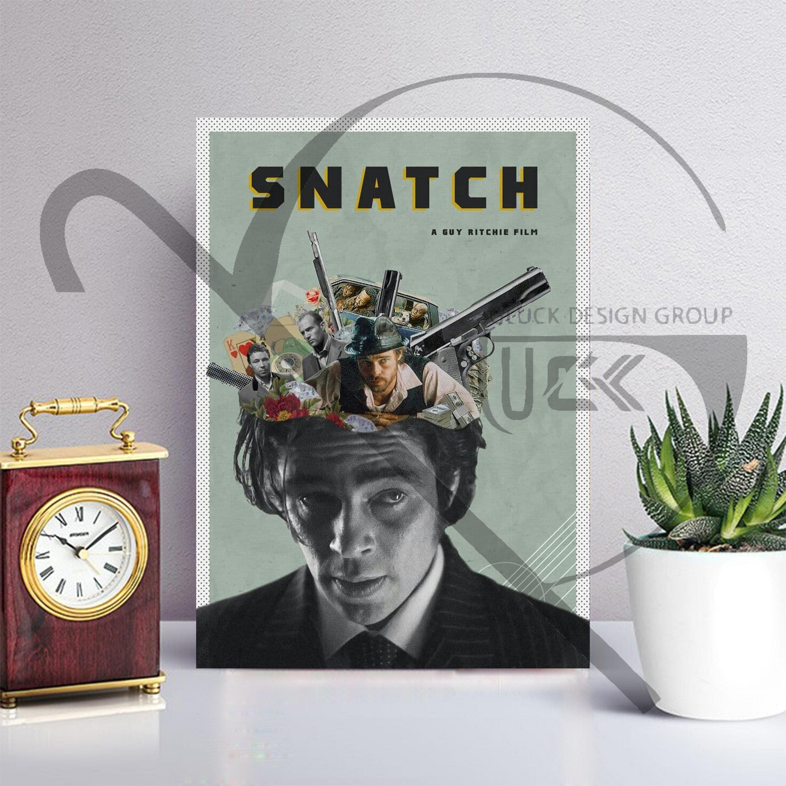تابلو چوبی پوستر فیلم قاپ زنی (Snatch) کد FMO006