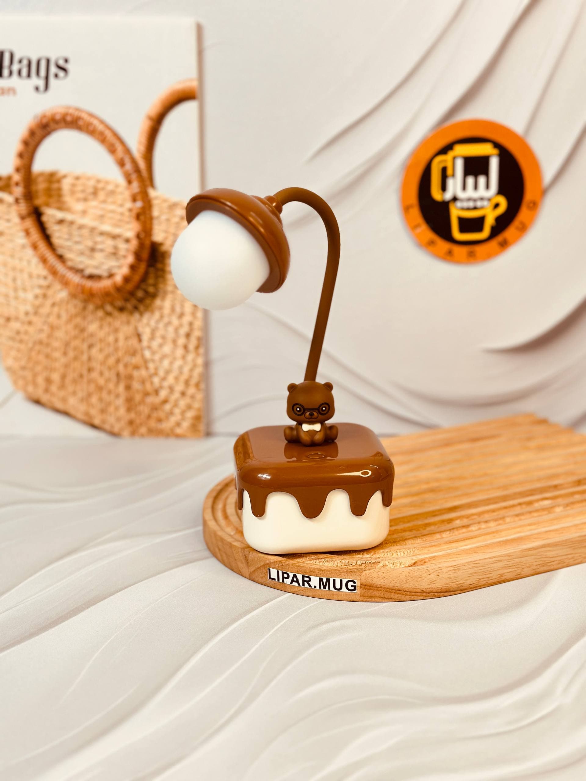 چراغ مطالعه خرس شکلاتی کد 6215 — تصویر ۵