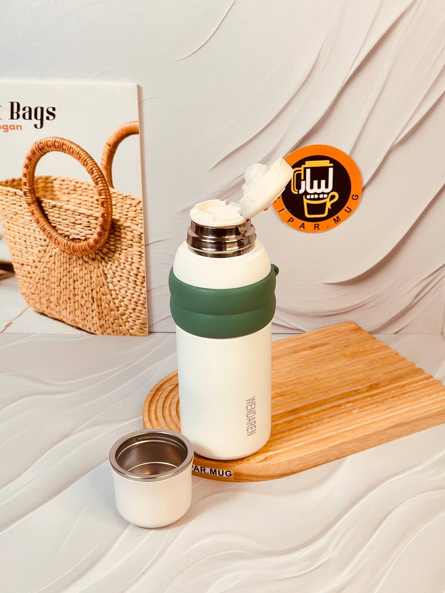 فلاسک دوحالته دور سیلیکونی 800 میل کد 6210 — تصویر ۴