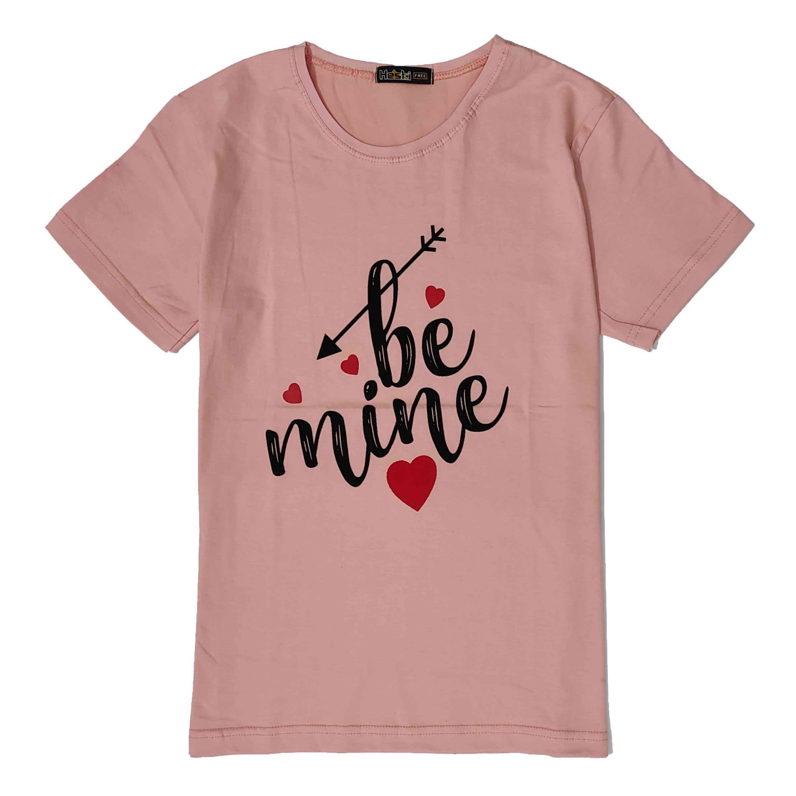 تیشرت زنانه طرح be mine کد 01