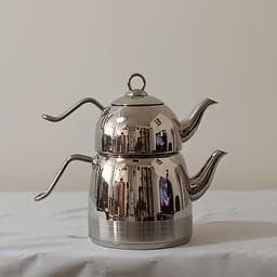 کتری قوری استیل نزاز کف چدن مدل 2409 — تصویر ۲