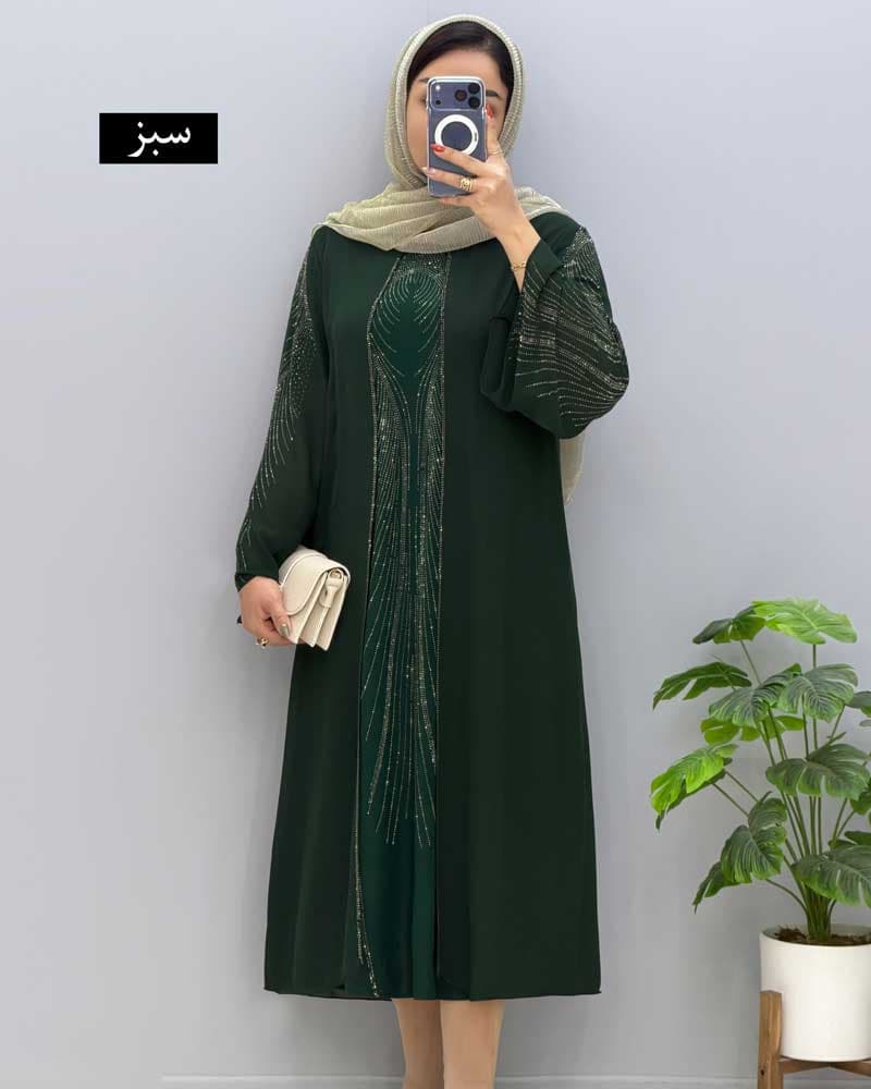 پیراهن بلند کرپ تیداکد81830