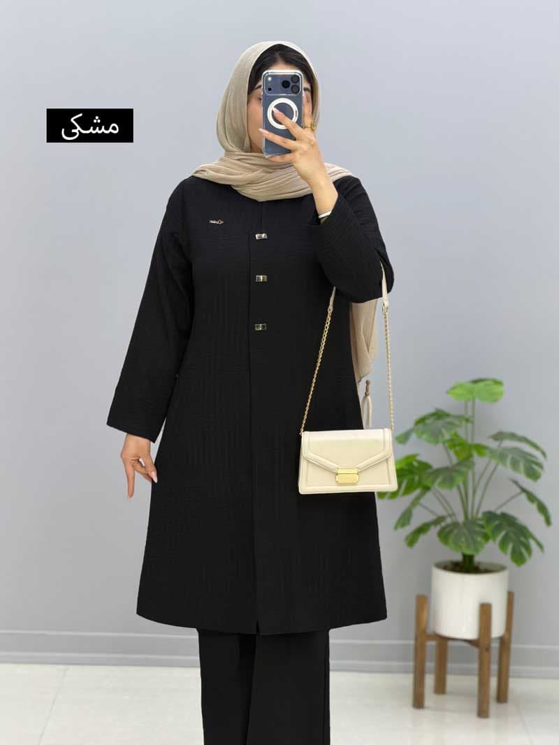 مانتو یقه هفت شانتون رامک کد827974 — تصویر ۴