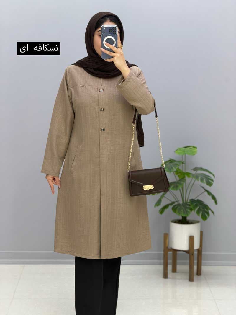 مانتو یقه هفت شانتون رامک کد827974