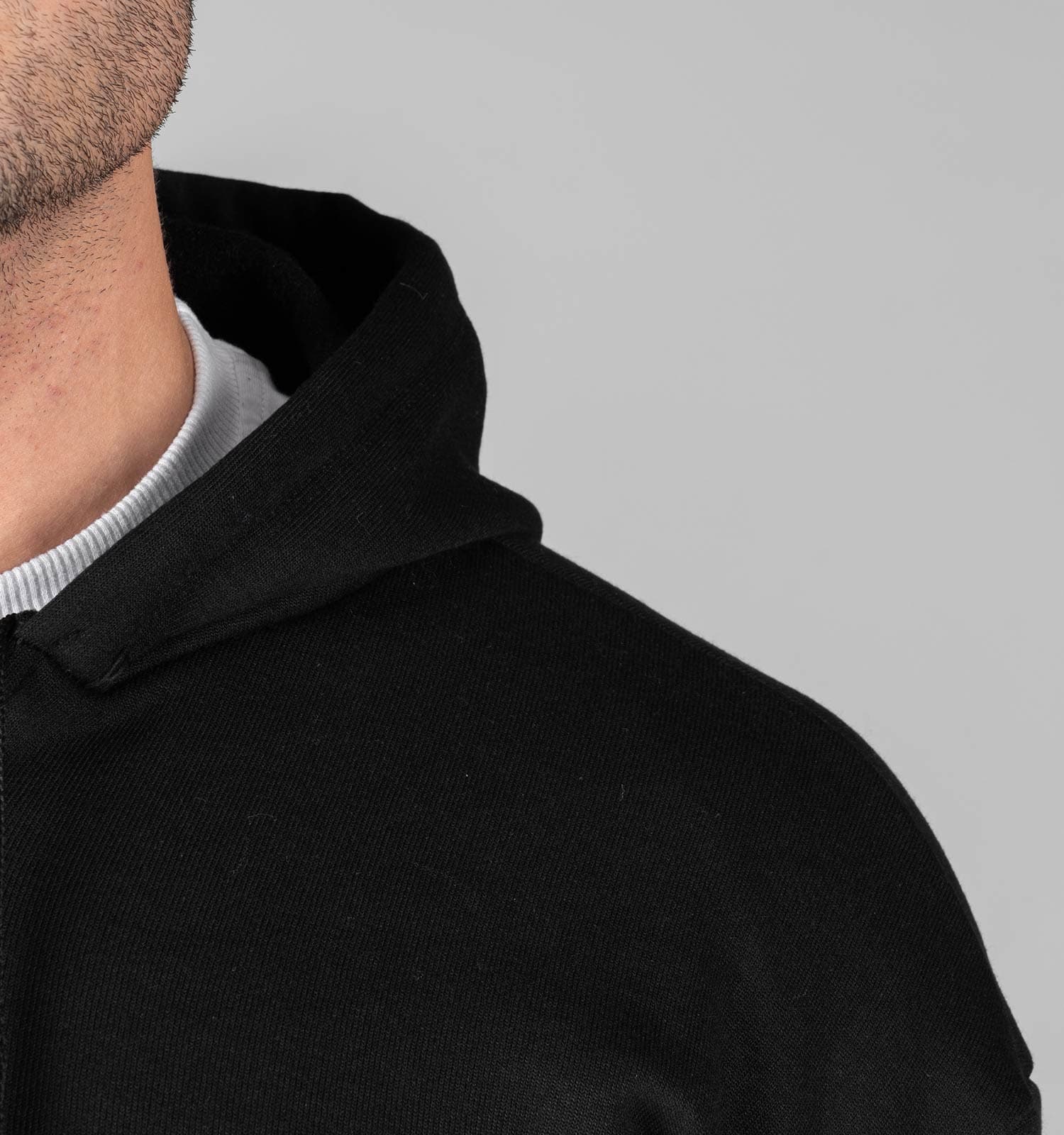 هودی مردانه کلاه دار مشکی ساده Nike کد 48983 — تصویر ۴