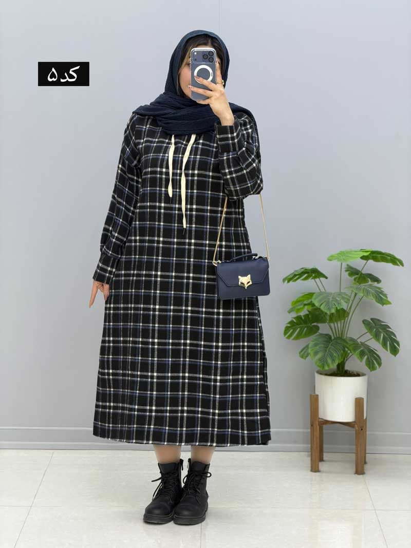 کفتان کلاهدار پشمی آرمینه کد 96865 — تصویر ۵