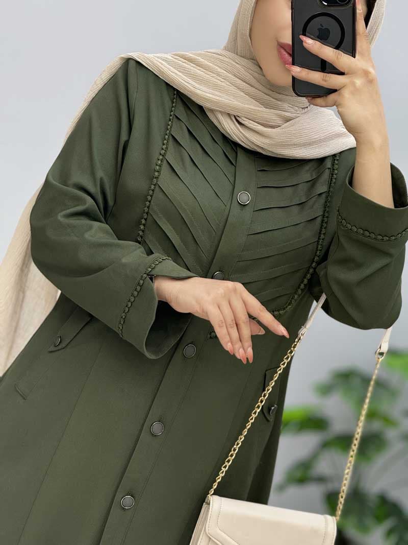 مانتو بلند تنسل ثنا کد452554 — تصویر ۷
