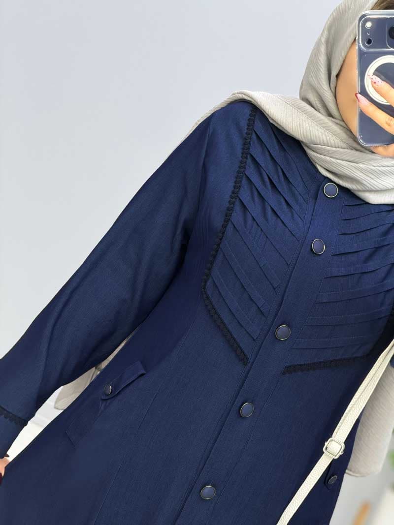 مانتو بلند تنسل ثنا کد452554 — تصویر ۸