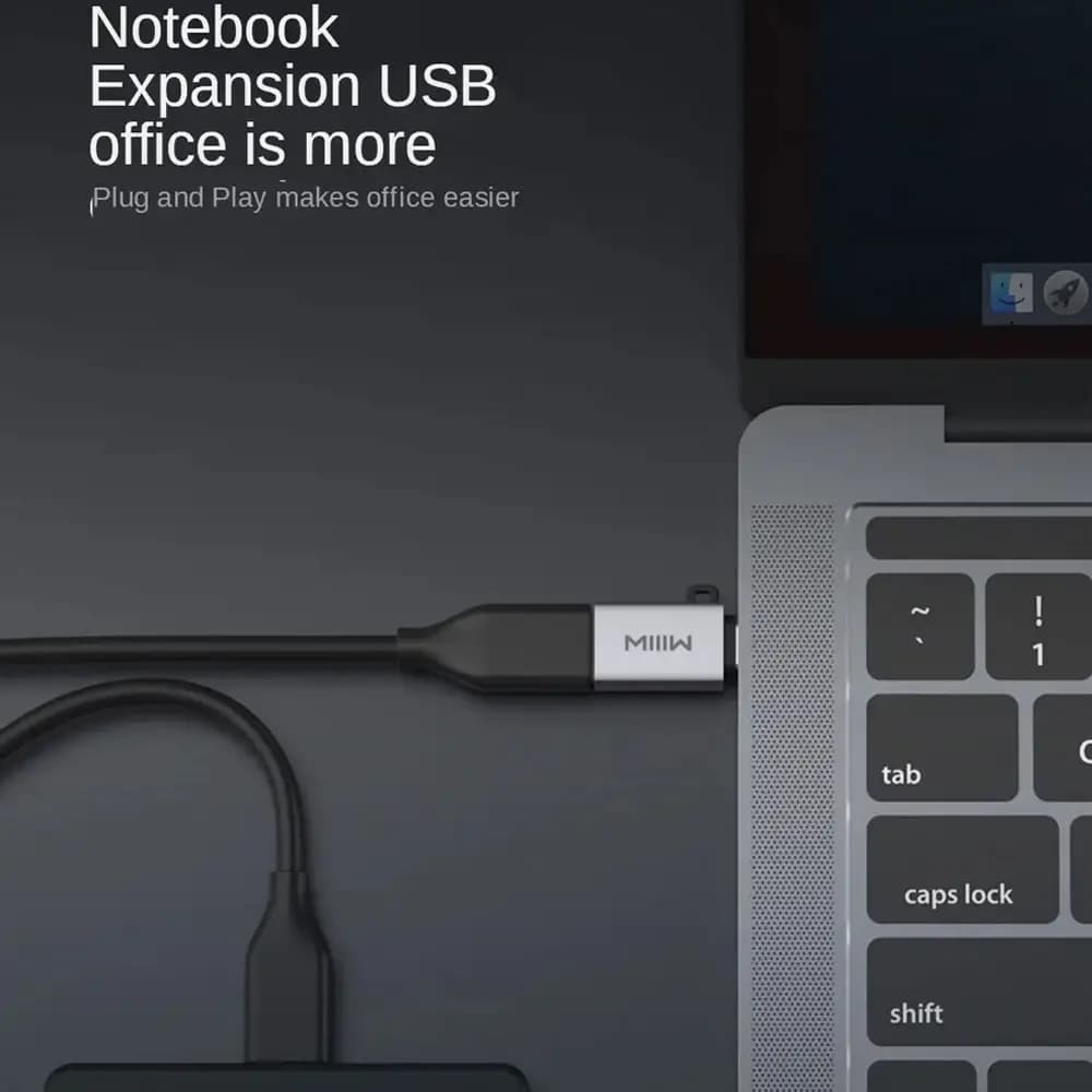 مبدل کابل انتقال سریع شیائومی مدل Xiaomi Youpin Miiiw USB 3.0 Typ-C OTG Adapter Typ C — تصویر ۴