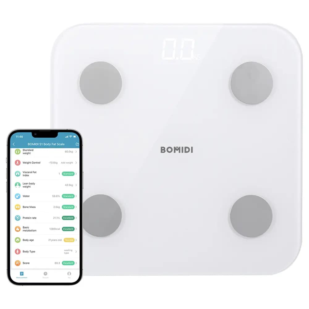 ترازو هوشمند شیائومی مدل Bomidi S1 Smart Digital Weight Scale — تصویر ۴