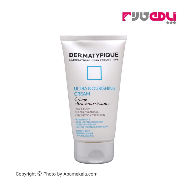 کرم نرم کننده پوست درماتیپیک مدل ultra nourishing مناسب کودک و بزرگسال