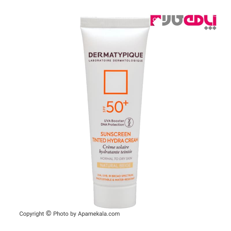 ضدآفتاب رنگی بژ طبیعی مناسب پوست خشک درماتیپیک dermatypique